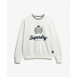 Bluza damska Superdry Country Club. Białe bluzy bez kaptura damskie Superdry. Za 326.95 zł.