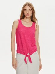 JDY Top Carla 15261741 Różowy Regular Fit. Czerwone topy damskie JDY, l, bez wzorów, z syntetyku, bez kołnierzyka. Za 39.99 zł.