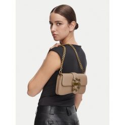 Torebka Just Cavalli. Brązowe torebki wieczorowe Just Cavalli, bez wzorów, wizytowe, bez kołnierzyka, bez ramiączek. Za 759.99 zł.