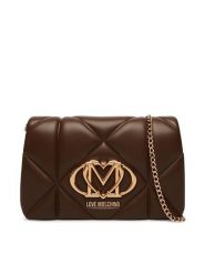 LOVE MOSCHINO Torebka JC4043PP1PLC0300 Brązowy. Brązowe torebki klasyczne damskie Love Moschino, bez wzorów, ze skóry, wizytowe, bez kołnierzyka, bez ramiączek. Za 646.99 zł.