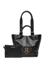 LOVE MOSCHINO Torebka JC4124PP1LLB0000 Czarny. Czarne torebki klasyczne damskie Love Moschino, bez wzorów, ze skóry, bez dodatków. Za 739.99 zł.