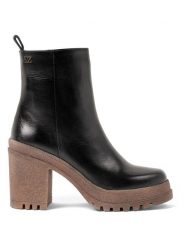 Lazamani Skórzane botki w kolorze czarnym rozmiar: 41. Czarne botki damskie Lazamani, eleganckie, bez obcasa, na platformie, bez zapięcia. Za 304.99 zł.