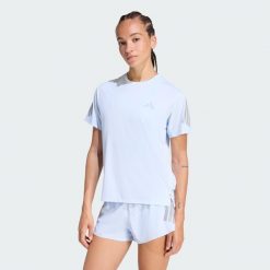 Koszulka adi365 CLIMACOOL. Niebieskie t-shirty damskie Adidas, bez wzorów, bez kołnierzyka. Za 149.00 zł.