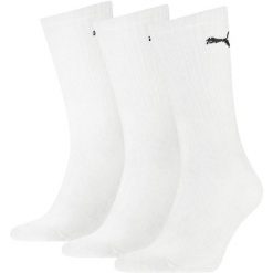 SKARPETY Puma Crew Socks 3 Pack, Dla obu płci. Białe skarpetki damskie Puma, bez wzorów, z bawełny. Za 53.99 zł.