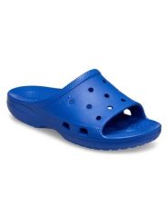 Crocs Klapki "Classic Icon" w kolorze niebieskim rozmiar: 41/42. Niebieskie klapki damskie Crocs, bez wzorów, bez obcasa. Za 109.00 zł.