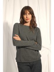 Just Cashmere Kaszmirowy sweter "Grace" w kolorze antracytowym rozmiar: S. Czarne swetry klasyczne damskie Just Cashmere, s, z kaszmiru, bez kołnierzyka. Za 232.78 zł.