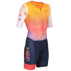 Krótkie kombinezon triathlonowy damski Mako Trifonction Pro. Brązowe kombinezony damskie MAKO, xs, bez wzorów, sportowe, bez kołnierzyka, bez ramiączek, krótkie. Za 880.00 zł.