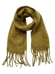 MOSS COPENHAGEN Szal "Allona" w kolorze oliwkowym - 230 x 50 cm rozmiar: onesize. Zielone szaliki i kominy damskie MOSS COPENHAGEN, bez wzorów, z materiału. Za 118.56 zł.
