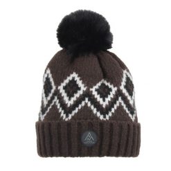 Czapka Peak Mountain Monceau. Brązowe czapki zimowe damskie Peak Mountain. W wyprzedaży za 132.50 zł.