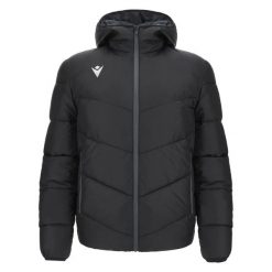 Kurtka puchowa Macron Arctic. Czarne kurtki damskie Macron, xl, bez wzorów, z gumy, z kapturem. Za 425.70 zł.