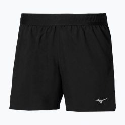 Spodenki do biegania damskie Mizuno Core 5.5. Czarne szorty damskie Mizuno, bez wzorów, sportowe. Za 189.99 zł.