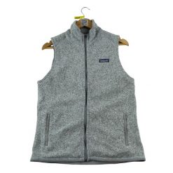 Second life - Kurtka polarowa dla kobiet - Stan dobry. Szare kurtki damskie Patagonia, bez wzorów, z polaru, bez kaptura. Za 169.16 zł.