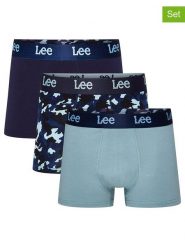 LEE Underwear Bokserki (3 pary) "Mcavoy" w kolorze granatowo-błękitnym rozmiar: XL. Niebieskie bokserki męskie LEE Underwear, bez wzorów. Za 69.58 zł.