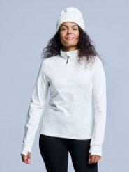 Bluza narciarska - Damskie - Arctic 2.0 - Off White. Białe bluzy bez kaptura damskie POEDERBAAS, m, z elastanu. Za 177.72 zł.