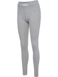 Damskie legginsy Hummel Elemental. Szare legginsy damskie HUMMEL, m, bez wzorów, z bawełny, z podwyższonym stanem, na fitness i siłownię. Za 150.50 zł.