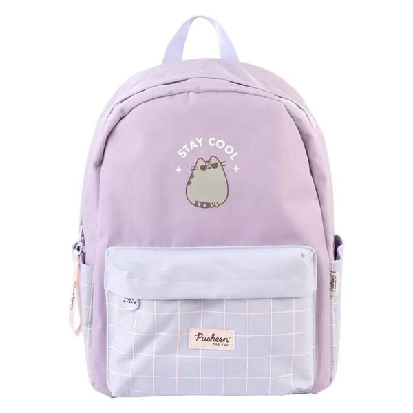 Plecak Erik Pusheen Moments. Czerwone plecaki damskie GRUPO ERIK, bez wzorów, z materiału. Za 207.45 zł.