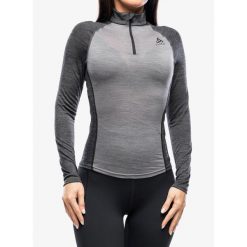Bluza termiczna damska Odlo Natural Performance PW 150 BL Top Turtle Neck LS. Szare bluzy bez kaptura damskie Odlo. Za 272.99 zł.