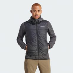 Kurtka Terrex Multi Hybrid Insulated Hooded. Czerwone kurtki damskie Adidas, s, bez wzorów, z materiału, bez kaptura. W wyprzedaży za 389.35 zł.