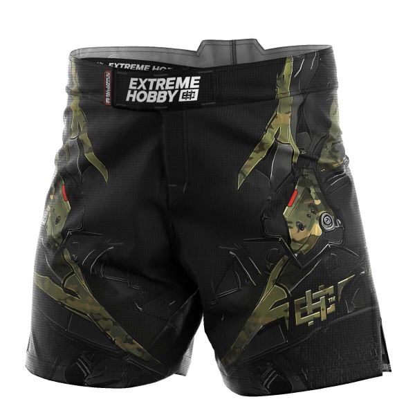 Spodenki Sportowe Męskie na trening i siłownię EXTREME HOBBY IRON FORCE. Brązowe szorty męskie EXTREME HOBBY, bez wzorów, z elastanu, sportowe. Za 229.00 zł.