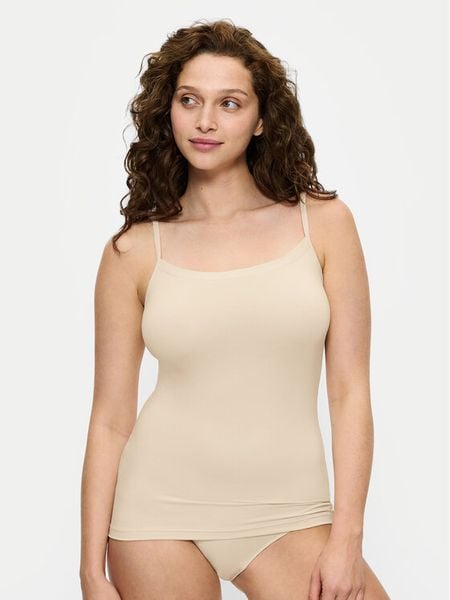 Triumph Top Sense Of Modal 10224795 Écru Slim Fit. Topy damskie Triumph, xs, bez wzorów, z syntetyku, bez ramiączek. Za 49.99 zł.