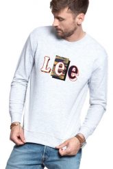 LEE BLUZA SEASONAL CAMO SWS SHARP GREY MELE L80ASP03 112121282. Szare bluzy bez kaptura męskie Lee, l. W wyprzedaży za 69.99 zł.