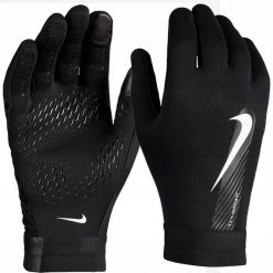 Rękawiczki dla dzieci Nike Therma-Fit Academy sportowe. Czarne rękawiczki dziecięce Nike, bez ramiączek. Za 119.00 zł.