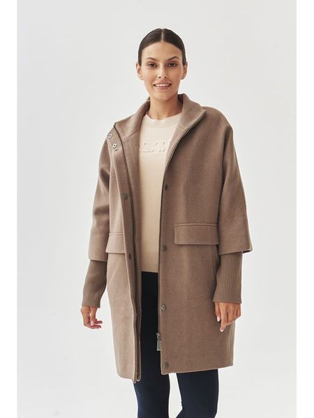 TATUUM Płaszcz przejściowy "Iwana" w kolorze jasnobrązowym rozmiar: 42. Brązowe płaszcze damskie Tatuum, bez wzorów. Za 501.57 zł.