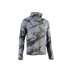 Kurtka wiatrówka do biegania WIND TRAIL męska. Szare kurtki treningowe męskie KALENJI, m, bez wzorów, z elastanu, do biegania. Za 99.99 zł.