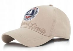 Bawełniana Bejsbolówka (Czapka z Daszkiem) - Pako Jeans - Print z Żaglówką, Beż. Brązowe czapki męskie Pako Jeans, bez wzorów, z bawełny. Za 55.00 zł.