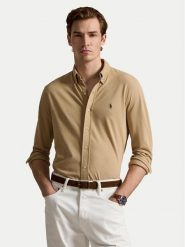 Polo Ralph Lauren Koszula 710654408503 Beżowy ciemny Regular Fit. Brązowe koszule męskie Polo Ralph Lauren, m, bez wzorów, z bawełny, bez kołnierzyka, bez ramiączek. Za 639.99 zł.