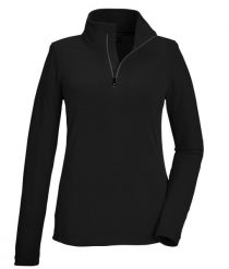 Bluza damska Killtec KSW 101 WMN FLC SHRT. Brązowe bluzy sportowe damskie KILLTEC, bez wzorów, z materiału, bez ramiączek, krótkie, bez kaptura. Za 149.99 zł.