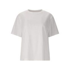 Koszulka damska Athlecia Lexy. Białe bluzki damskie Athlecia, bez wzorów, sportowe, bez kołnierzyka, bez ramiączek. Za 178.00 zł.