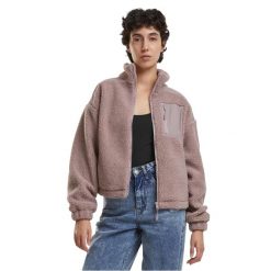 Damska Bluza Polarowa Sherpa. Czerwone bluzy bez kaptura damskie Urban Classics, xl, z polaru. Za 222.99 zł.