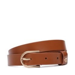 Pasek Damski Calvin Klein. Brązowe paski damskie CALVIN KLEIN, bez wzorów. Za 209.99 zł.