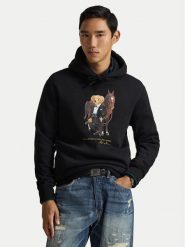 Polo Ralph Lauren Bluza 710P08096001 Czarny Regular Fit. Czarne bluzy bez kaptura męskie Polo Ralph Lauren, l, z bawełny. Za 1,199.00 zł.