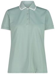 CMP Funkcyjna koszulka polo w kolorze zielonym rozmiar: 34. Zielone bluzki sportowe damskie CMP, bez wzorów, bez ramiączek. Za 50.47 zł.