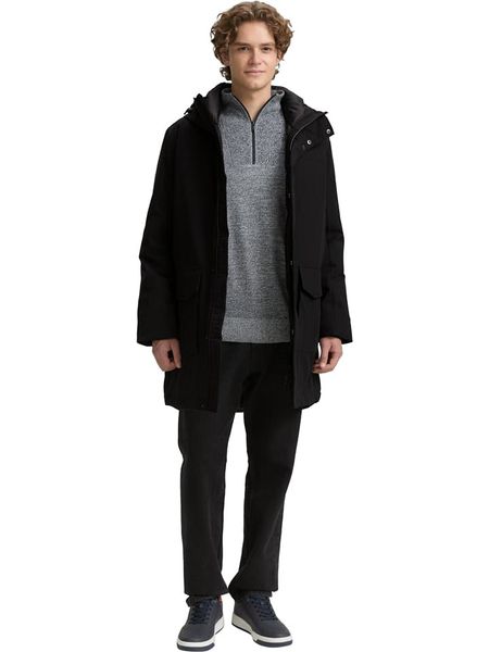 TOM TAILOR Denim Płaszcz zimowy w kolorze czarnym rozmiar: XXL. Czarne płaszcze męskie Tom Tailor Denim, na zimę, xxl, bez wzorów, z denimu. Za 204.95 zł.