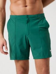 Bjorn_borg ACE CLASSIC 8" SHORTS POSY GREEN. Zielone szorty męskie Björn Borg, bez wzorów. Za 288.00 zł.