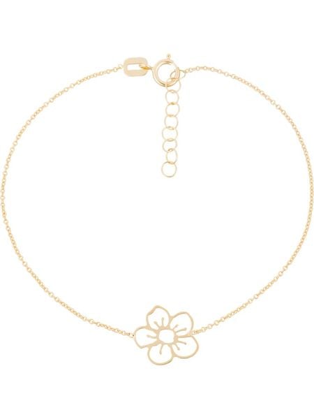 L instant d Or Złota bransoletka "Fleur dorée" z elementem ozdobnym rozmiar: onesize. Żółte bransoletki damskie L instant d Or, złote. Za 367.22 zł.