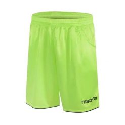 Szorty sędziowskie Macron. Zielone szorty męskie Macron, bez wzorów, z materiału, młodzieżowe. Za 116.50 zł.