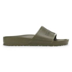 Klapki Birkenstock Barbados Eva 1028566 zielone. Zielone klapki i japonki męskie z materiału. Za 335.93 zł.