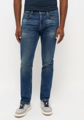 MĘSKIE SPODNIE JEANSOWE MUSTANG ORLANDO SLIM DENIM BLUE 1014599 5000 773. Niebieskie spodnie materiałowe męskie Mustang, bez wzorów, z denimu. Za 239.99 zł.