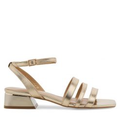 Sandały Sergio Bardi. Żółte sandały damskie Sergio Bardi, bez wzorów, bez obcasa, na słupku. Za 279.99 zł.