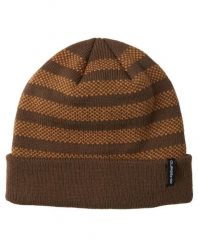 Czapka z mankietem dla Mężczyzn CALM SEAS Brązowy. Brązowe czapki męskie Quiksilver, bez wzorów, z materiału. Za 129.00 zł.