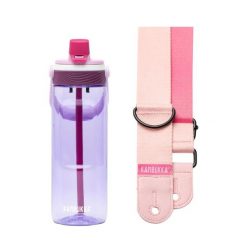 Butelka na wodę ze słomką Dupla 750ml+ Pasek na ramie Zestaw Amethyst Strap. Paski męskie KAMBUKKA, bez wzorów, z materiału, biznesowe. Za 134.99 zł.