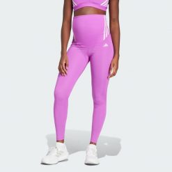 Legginsy Optime Essentials Full-Length (Maternity). Czarne legginsy damskie Adidas, xl, bez wzorów, z materiału. W wyprzedaży za 114.50 zł.
