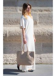 Maison héritage PARIS Skórzany shopper bag "Diccia" w kolorze szarobrązowym - 40 x 30 x 11 cm rozmiar: onesize. Brązowe shopper bag damskie maison héritage PARIS, bez wzorów, z materiału, na ramię, bez dodatków. Za 298.95 zł.