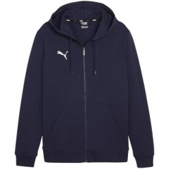 Męska Bluza Z Kapturem Team Goal Casual Full Zip. Niebieskie bluzy z kapturem męskie Puma, m. Za 276.99 zł.