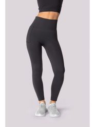 Spaio Legginsy sportowe "Base" w kolorze antracytowym rozmiar: L/XL. Czarne legginsy damskie Spaio, l, bez wzorów, z materiału. Za 130.99 zł.