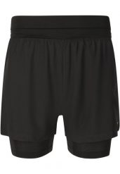 Szorty 2 w 1 Endurance Less. Czarne szorty sportowe męskie Endurance, xl, z materiału, do biegania. Za 215.50 zł.